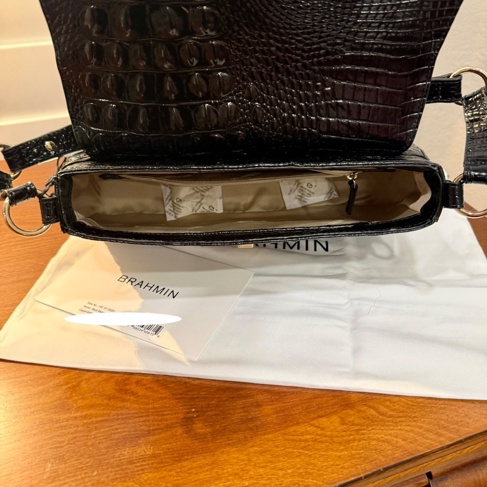 Brahmin Nerida Handbag
Black, Crocodile Embossed - FIRM - Picture 8 of 8